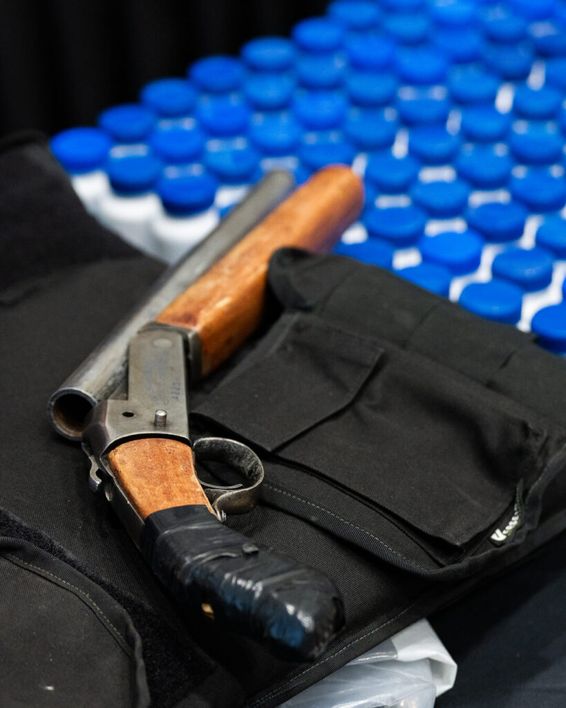 Seized shotgun